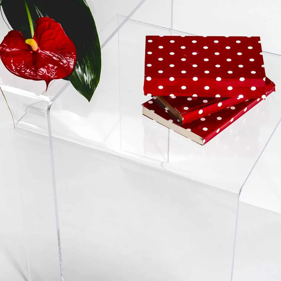 Stoły projektowe w kolorowej pleksi produkowane we Włoszech, Spinoso Viadurini