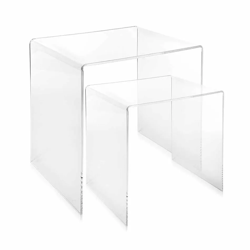 Stoły projektowe w kolorowej pleksi produkowane we Włoszech, Spinoso Viadurini