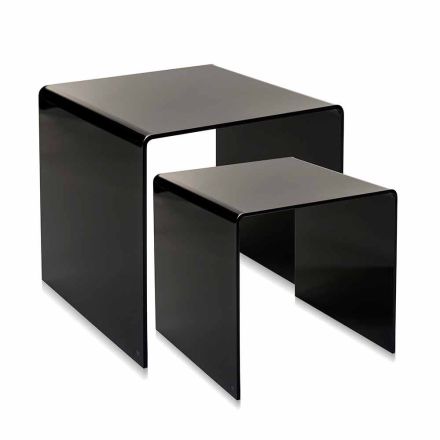 Stoły projektowe w kolorowej pleksi produkowane we Włoszech, Spinoso Viadurini