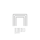 Stoliki kawowe do salonu z przezroczystego, minimalistycznego kryształu akrylowego 3 sztuki - Cecco Viadurini