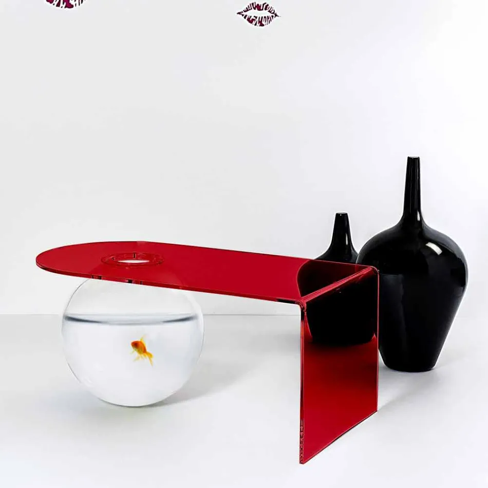 Nowoczesny stół z plexi wykonany we Włoszech, Bolly Viadurini