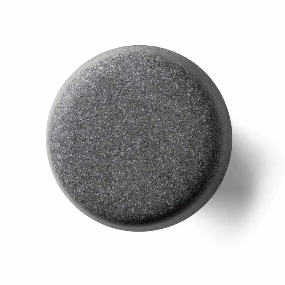 Wysoki stolik kawowy na zewnątrz z polietylenu z okrągłym blatem Made in Italy - Desmond Viadurini