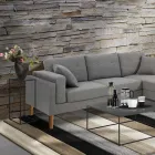 Wysoki stolik kawowy ze stali - Osmio Viadurini