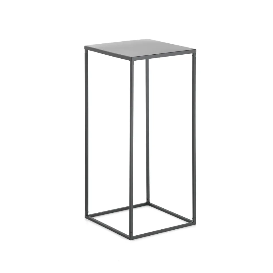 Wysoki stolik kawowy ze stali - Osmio Viadurini