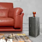 Wysoki stolik kawowy w wykończeniu Fossil Stone Grey - Floryda Viadurini