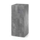 Wysoki stolik kawowy w wykończeniu Fossil Stone Grey - Floryda Viadurini