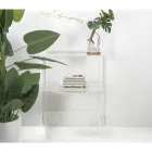 Niski stolik nocny z przezroczystego pleksi Made in Italy - Alamain Viadurini