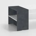 Niski Stolik Kawowy do Salonu z Białego Drewna 3 Wykończenia - Rames Viadurini