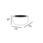 Designerski stolik kawowy na zewnątrz z HPL i polietylenu Wyprodukowano we Włoszech - Belida Viadurini