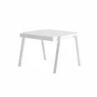 Nowoczesny stolik kawowy z aluminium i laminatu - Carmine2 Viadurini