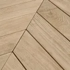 Niski stolik kawowy z drewna tekowego z owalnym blatem, Homemotion - Ricardo Viadurini