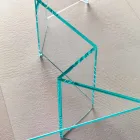 Niski stolik kawowy z bardzo przezroczystego szkła 2 rozmiary Wyprodukowano we Włoszech - losowo Viadurini