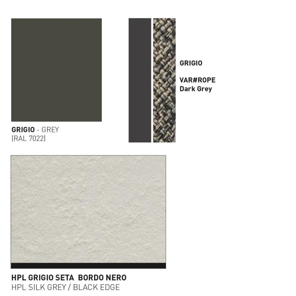 Niski blat Hpl lub ceramiczny Made in Italy - Emmacross by Varaschin Viadurini