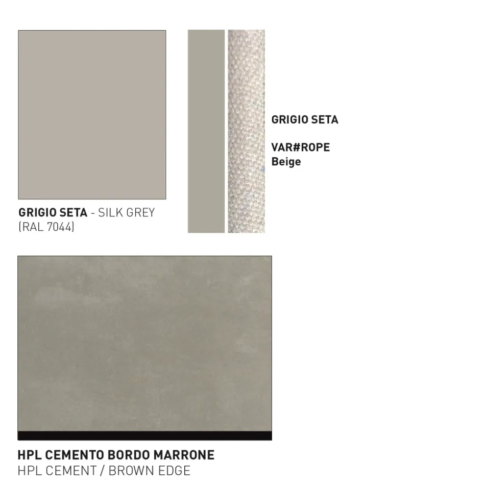 Niski blat Hpl lub ceramiczny Made in Italy - Emmacross by Varaschin Viadurini