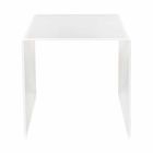 Nowoczesny design biały stolik kawowy 50x50cm Terry Big, wyprodukowany we Włoszech Viadurini