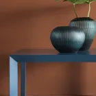 Metalowy stolik kawowy o kwadratowym kształcie w 2 rozmiarach - Josyane Viadurini