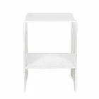 Mimi nowoczesny design biały stolik / stolik nocny, wykonany we Włoszech Viadurini