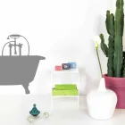 Mimi nowoczesny design biały stolik / stolik nocny, wykonany we Włoszech Viadurini