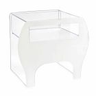Stolik kawowy / stolik nocny z kryształu akrylowego Mineo design Viadurini