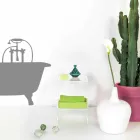 Mimi nowoczesny design przezroczysty stolik kawowy / stolik nocny, wykonany we Włoszech Viadurini