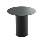 Stolik kawowy z metalową podstawą i lustrem lub szklanym blatem Ø45 cm - Flaminia Viadurini