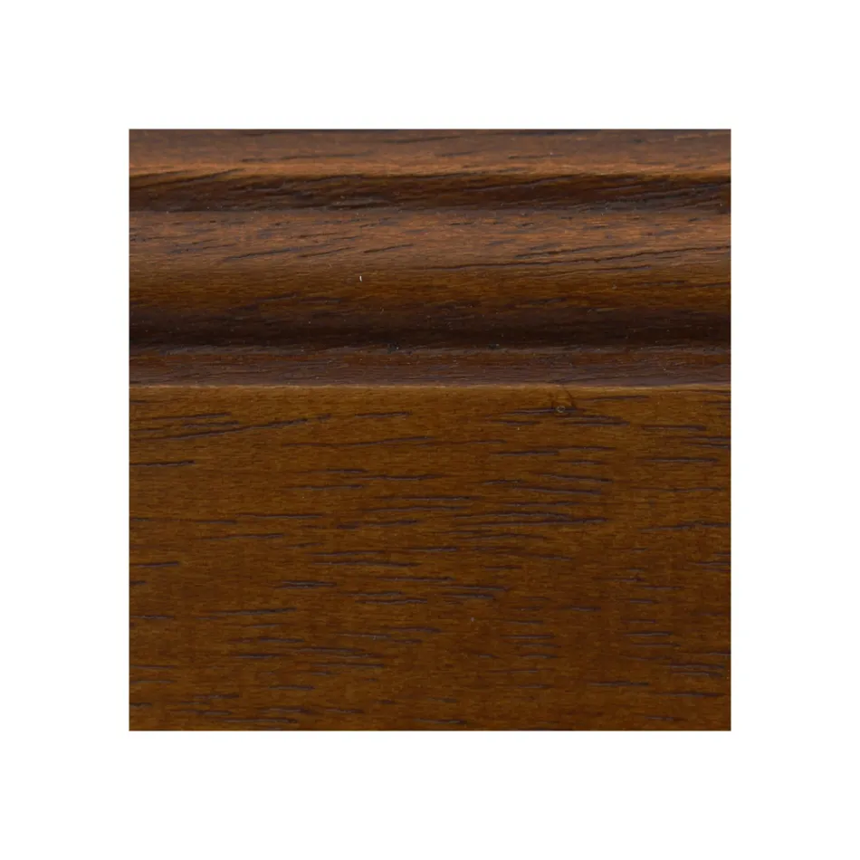 Stolik kawowy z szufladą i półką z patynowanego drewna Wyprodukowano we Włoszech - Tuoni Viadurini