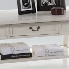 Stolik kawowy z szufladą i półką z patynowanego drewna Wyprodukowano we Włoszech - Tuoni Viadurini