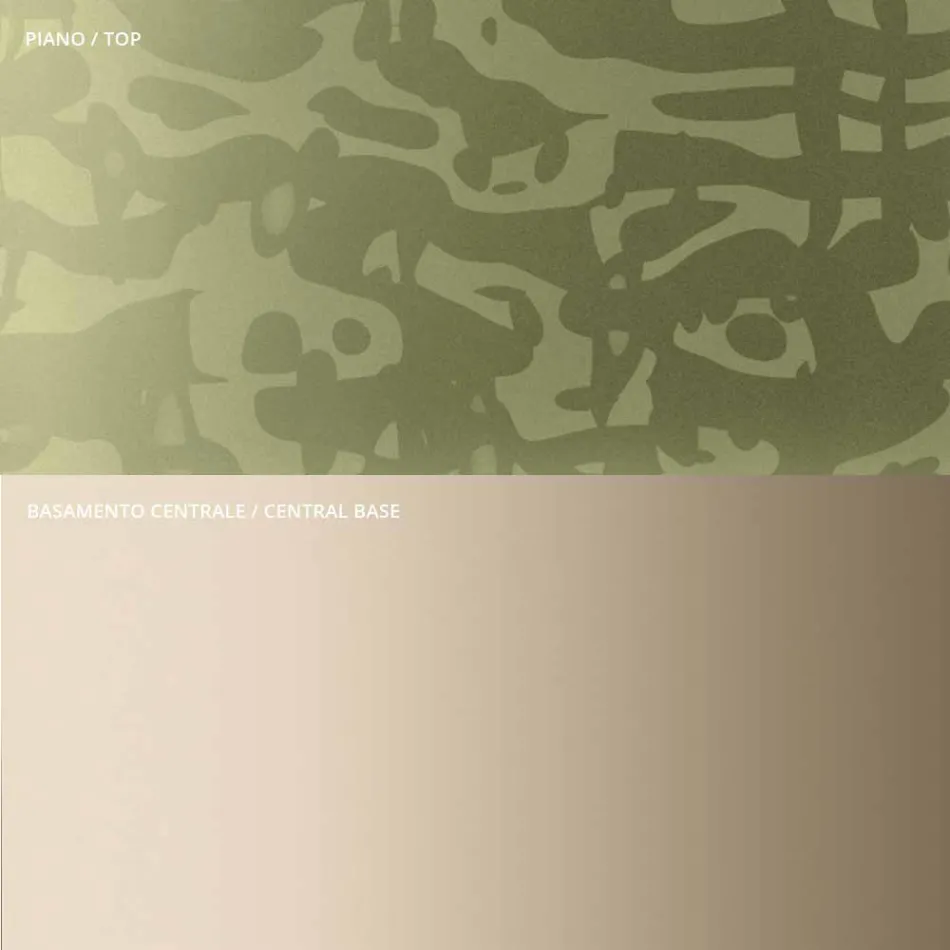 Stolik kawowy z kwadratowym szklanym lub metalowym blatem Made in Italy - Anakin Viadurini