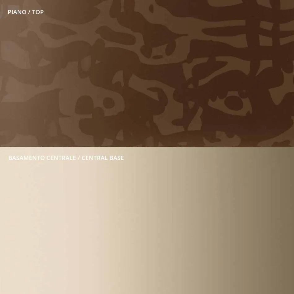 Stolik kawowy z kwadratowym szklanym lub metalowym blatem Made in Italy - Anakin Viadurini