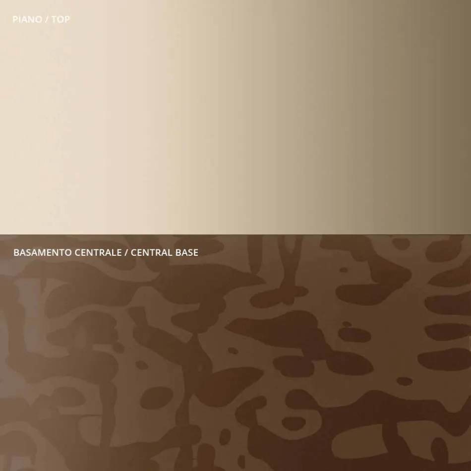 Stolik kawowy z kwadratowym szklanym lub metalowym blatem Made in Italy - Anakin Viadurini