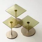 Stolik kawowy z kwadratowym szklanym lub metalowym blatem Made in Italy - Anakin Viadurini