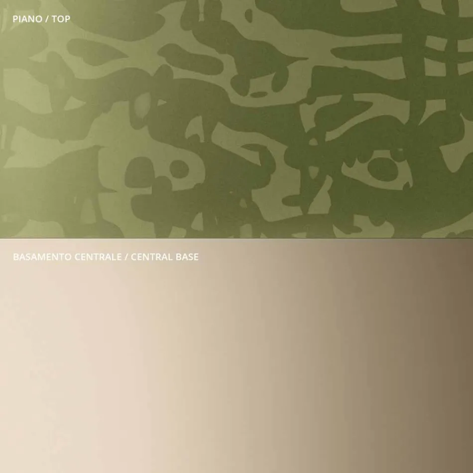 Stolik kawowy z okrągłym szklanym lub metalowym blatem Made in Italy - Anakin Viadurini