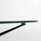 Stolik kawowy z okrągłym blatem Wykonany z kamionki Wyprodukowano we Włoszech - Siste Viadurini