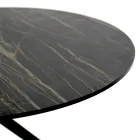 Stolik kawowy z okrągłym blatem Wykonany z kamionki Wyprodukowano we Włoszech - Siste Viadurini