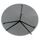 Stolik kawowy z okrągłym blatem Wykonany ze szkła Wyprodukowano we Włoszech - Siste Viadurini