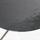 Stolik kawowy z okrągłym blatem Wykonany ze szkła Wyprodukowano we Włoszech - Siste Viadurini