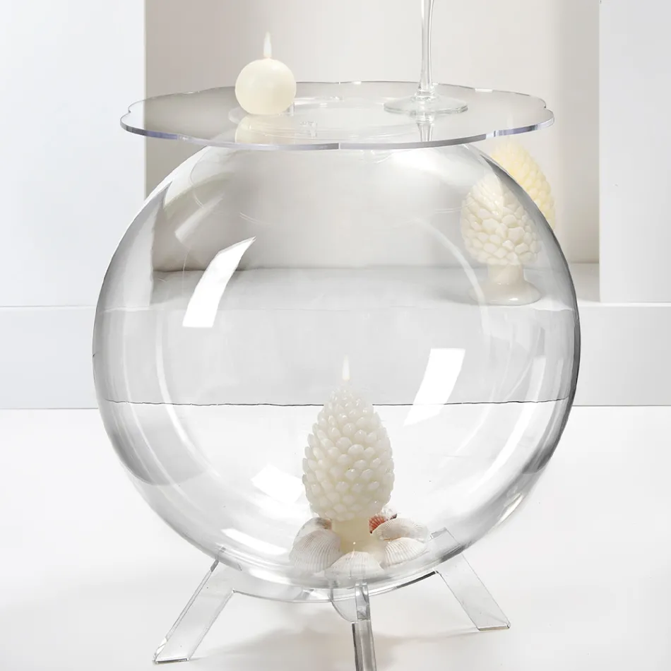 Uniwersalny stół kontenerowy z przezroczystej pleksi Made in Italy - Scar Viadurini