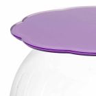 Biffy okrągły stół / pojemnik w kolorze lawendy, nowoczesny design Viadurini