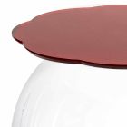 Stolik kawowy / okrągły czerwony pojemnik Biffy, nowoczesny design wykonany we Włoszech Viadurini