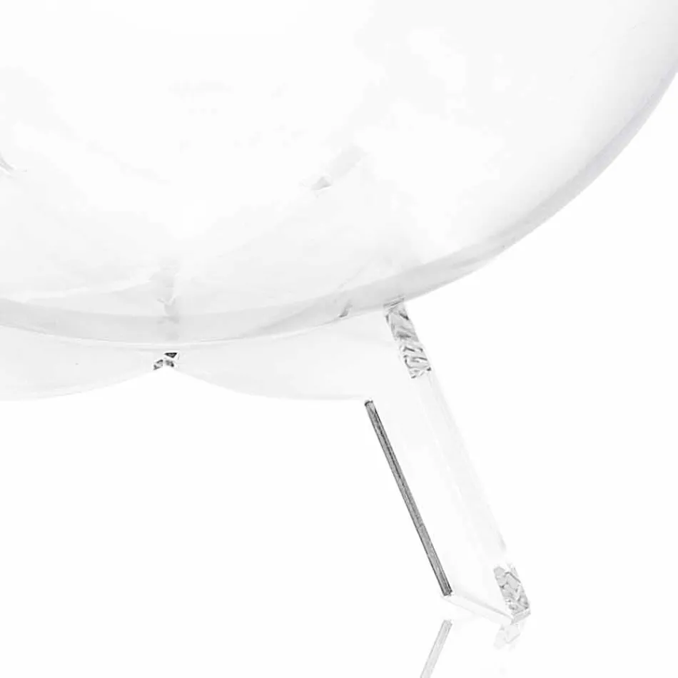 Stolik kawowy / okrągły czerwony pojemnik Biffy, nowoczesny design wykonany we Włoszech Viadurini