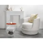 Okrągły stolik/pojemnik Biffy red, nowoczesny design made in Italy Viadurini