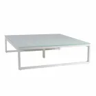 Kwadratowy stolik na zewnątrz 2 Wymiary 3 Wykończenia - Julie Viadurini