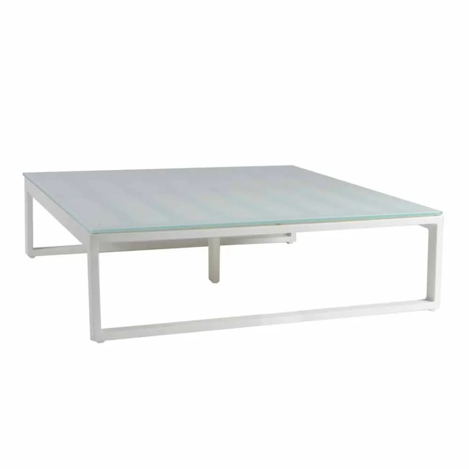 Kwadratowy stolik na zewnątrz 2 Wymiary 3 Wykończenia - Julie Viadurini