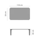 Ogrodowy stolik kawowy z aluminium i kamionki 7 najlepszych wykończeń - Filomena Viadurini