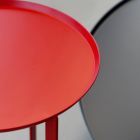 Okrągły metalowy stolik kawowy na zewnątrz Made in Italy - Stephane Viadurini