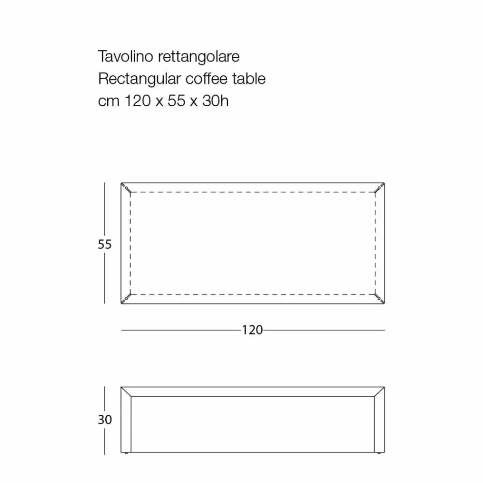 Stolik kawowy do salonu ze stali kolorowej, nowoczesny design - Josyane Viadurini