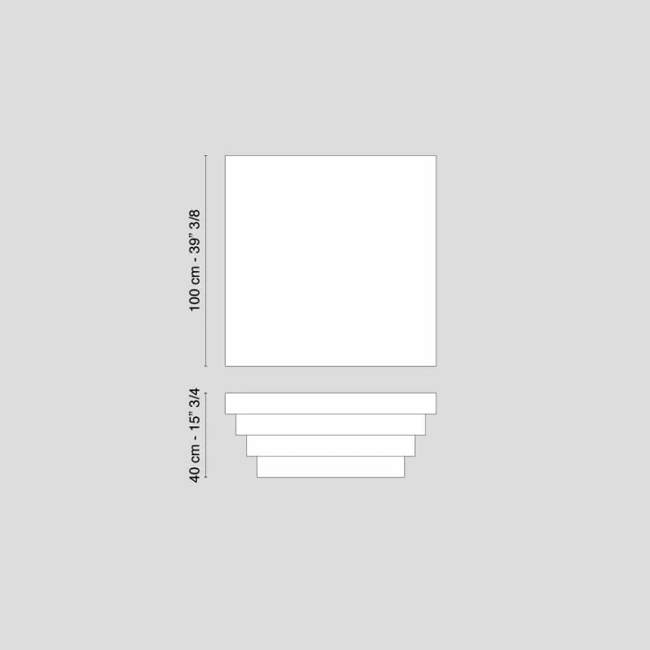 Konstrukcja stolik do kawy Sylwetka Cadeau włókien drzewnych Viadurini