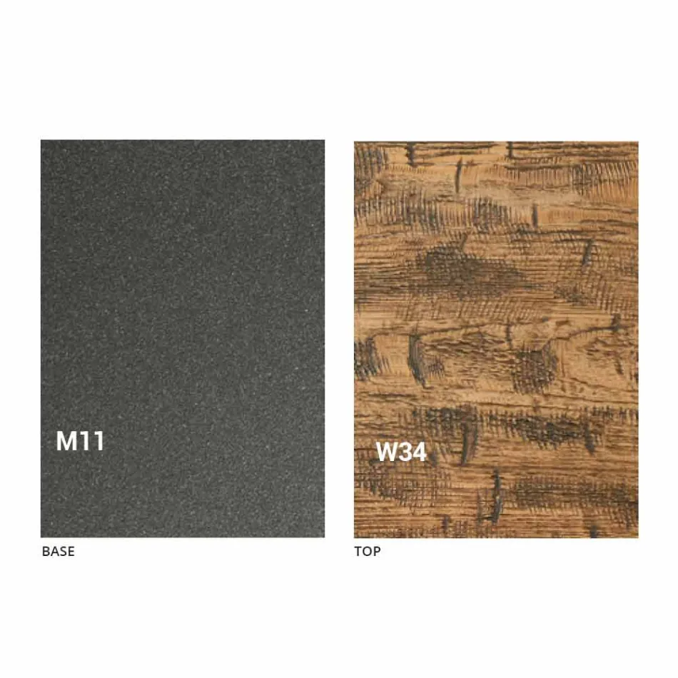 Rozkładany stolik kawowy z drewna Made in Italy - Vincenzo Viadurini