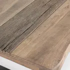 Stolik kawowy Homemotion ze stali i blat z drewna akacjowego - Zalma Viadurini