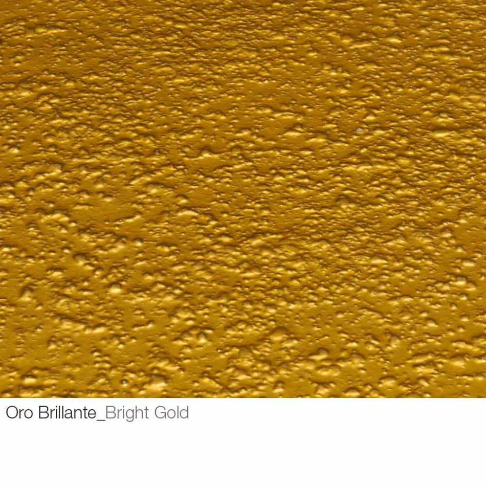 Stolik kawowy z kutego kryształu i metalu Made in Italy - Montebianco Viadurini